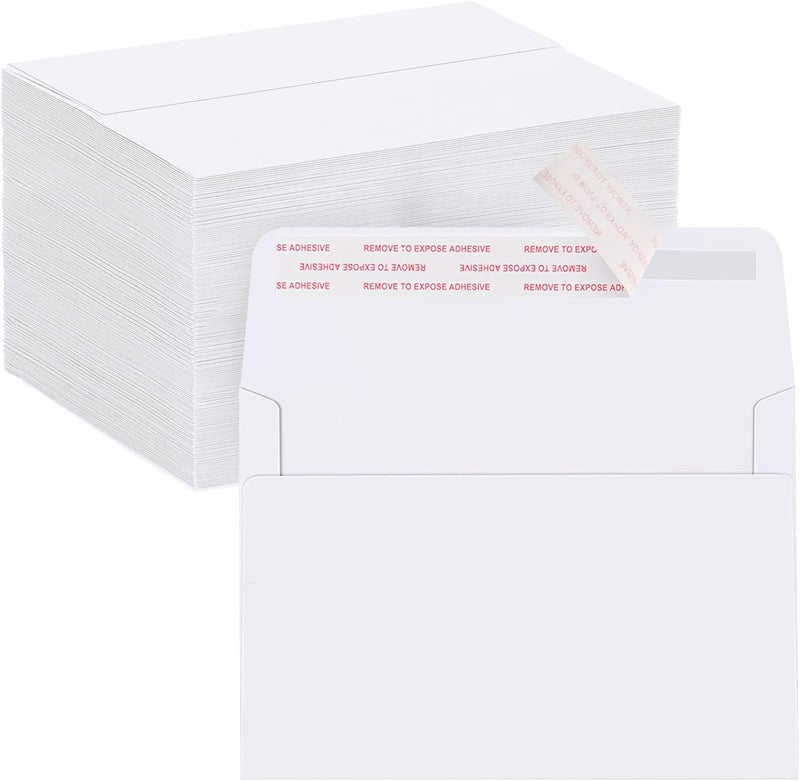 ACSTEP 200PACK 5 X 7 Envelopes, White A7 Envelopes Self Seal for Weddings, Invitations, Photos, Postcards, Greeting Cards Mailing,Baby Shower, Graduation - Image 1